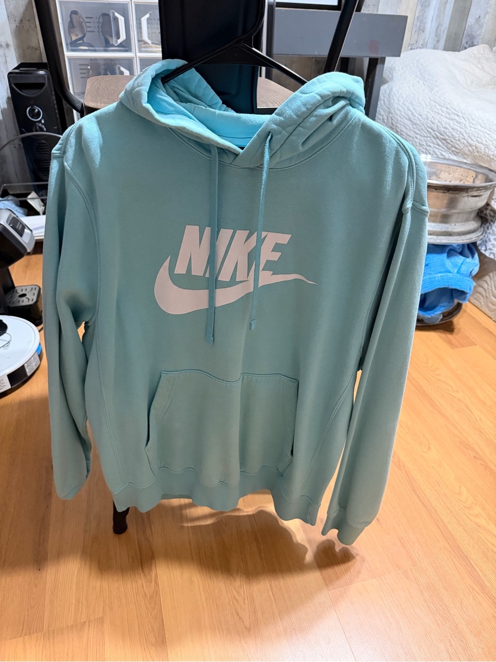 Nike Teal Hoodie with White Logo